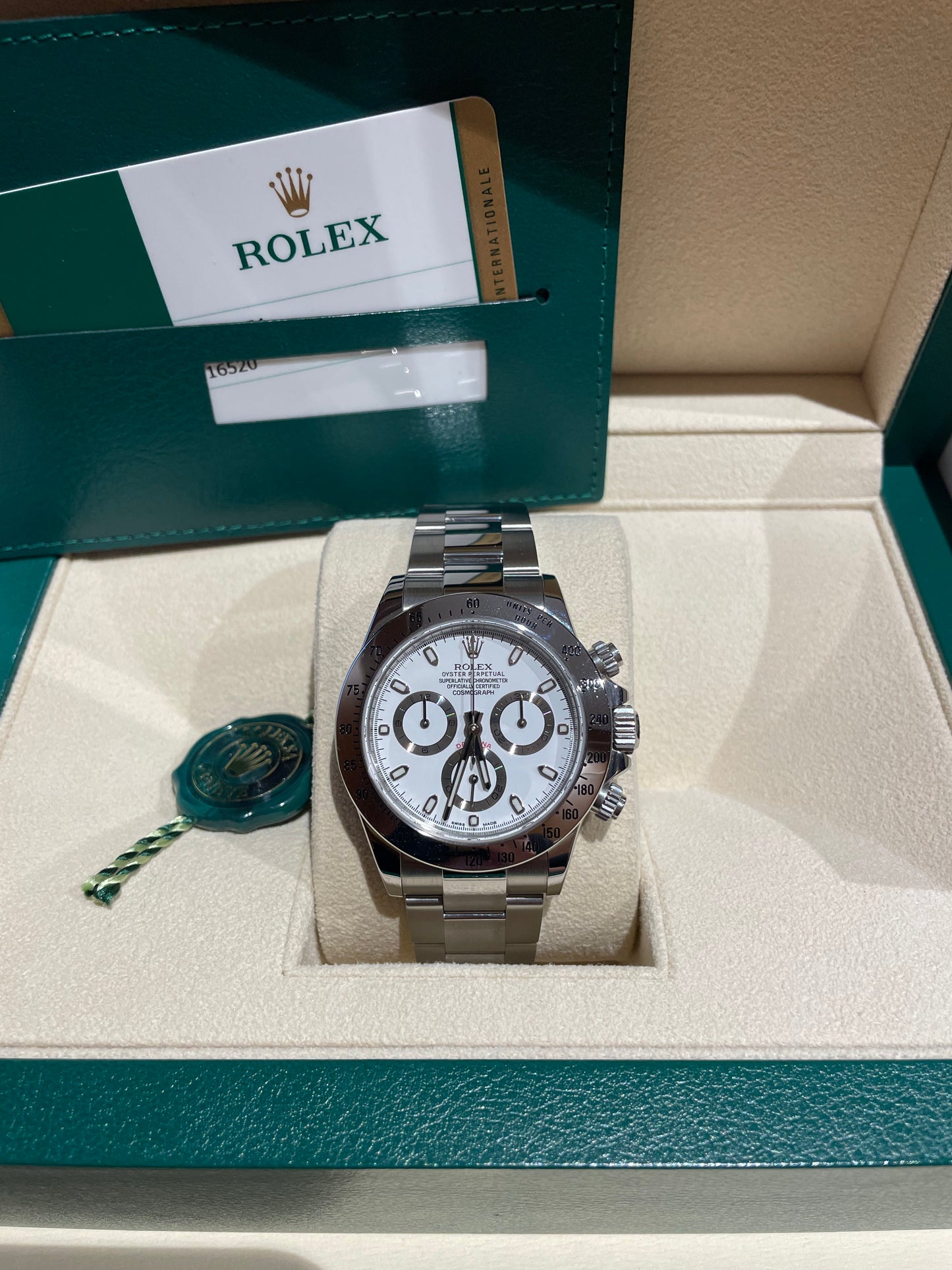 ROLEX DAYTONA 116520 CHROMALIGHT APH FULL SET 2015