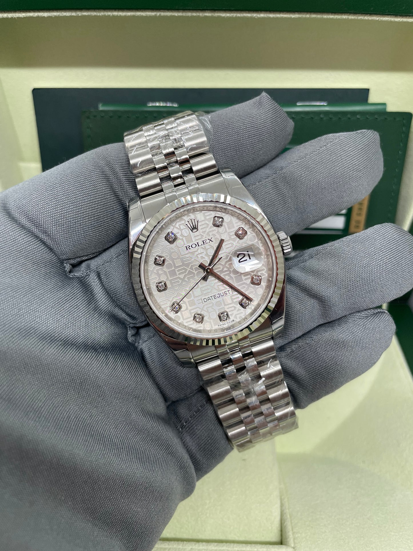 ROLEX DATEJUST 36 116234 NOS 2008