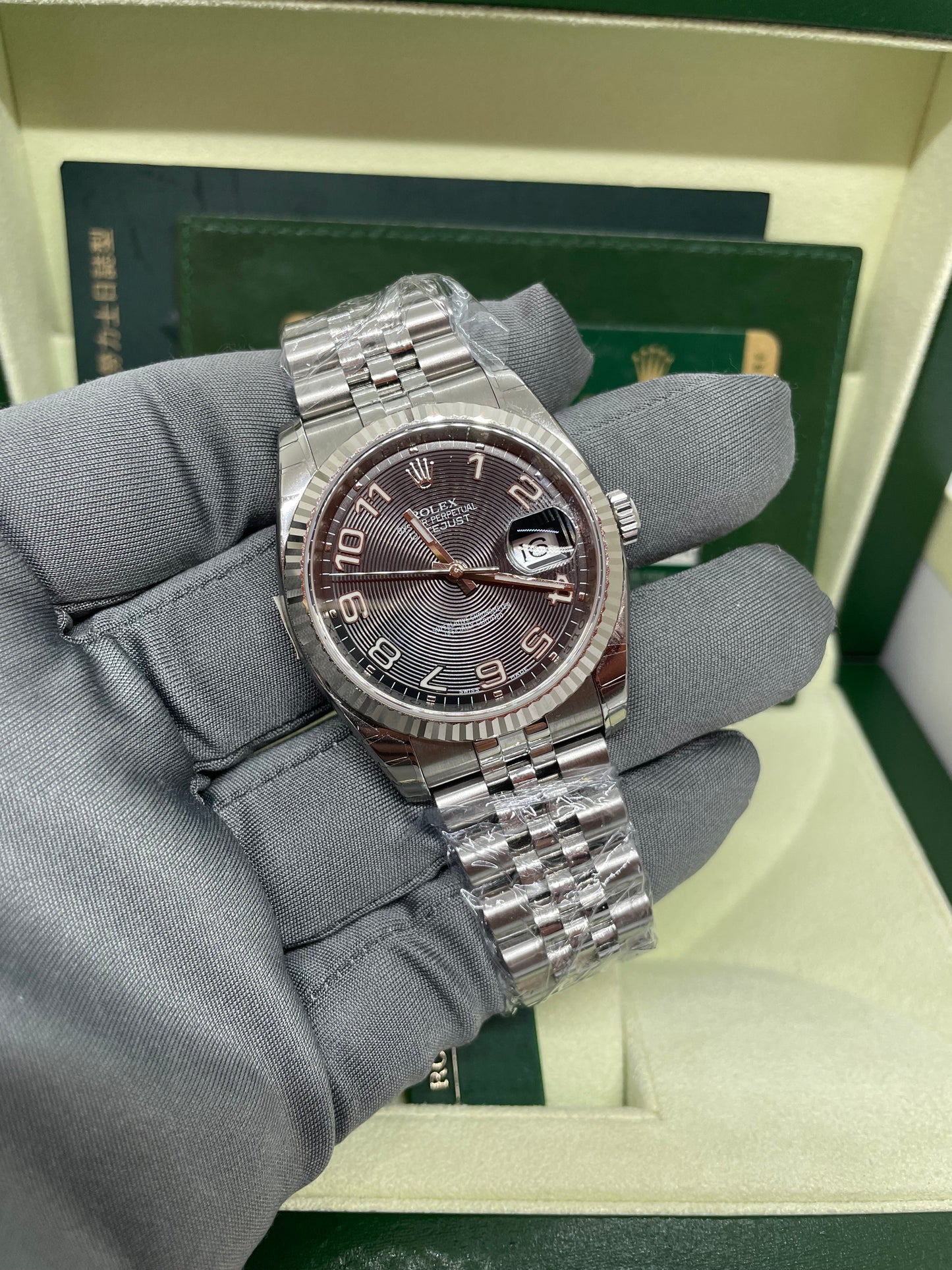 ROLEX DATE JUST 36 116234 NOS 2012