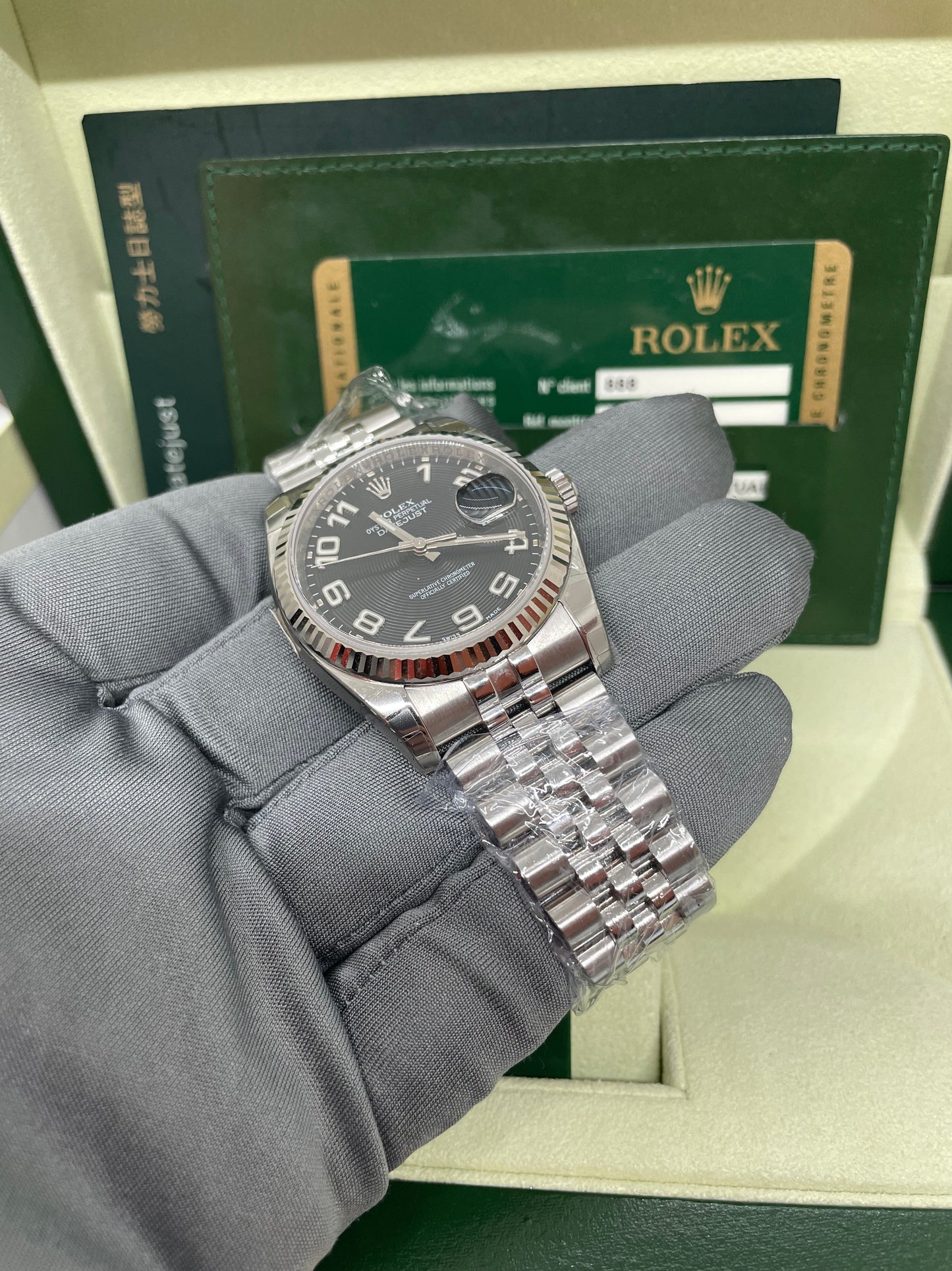 ROLEX DATE JUST 36 116234 NOS 2012