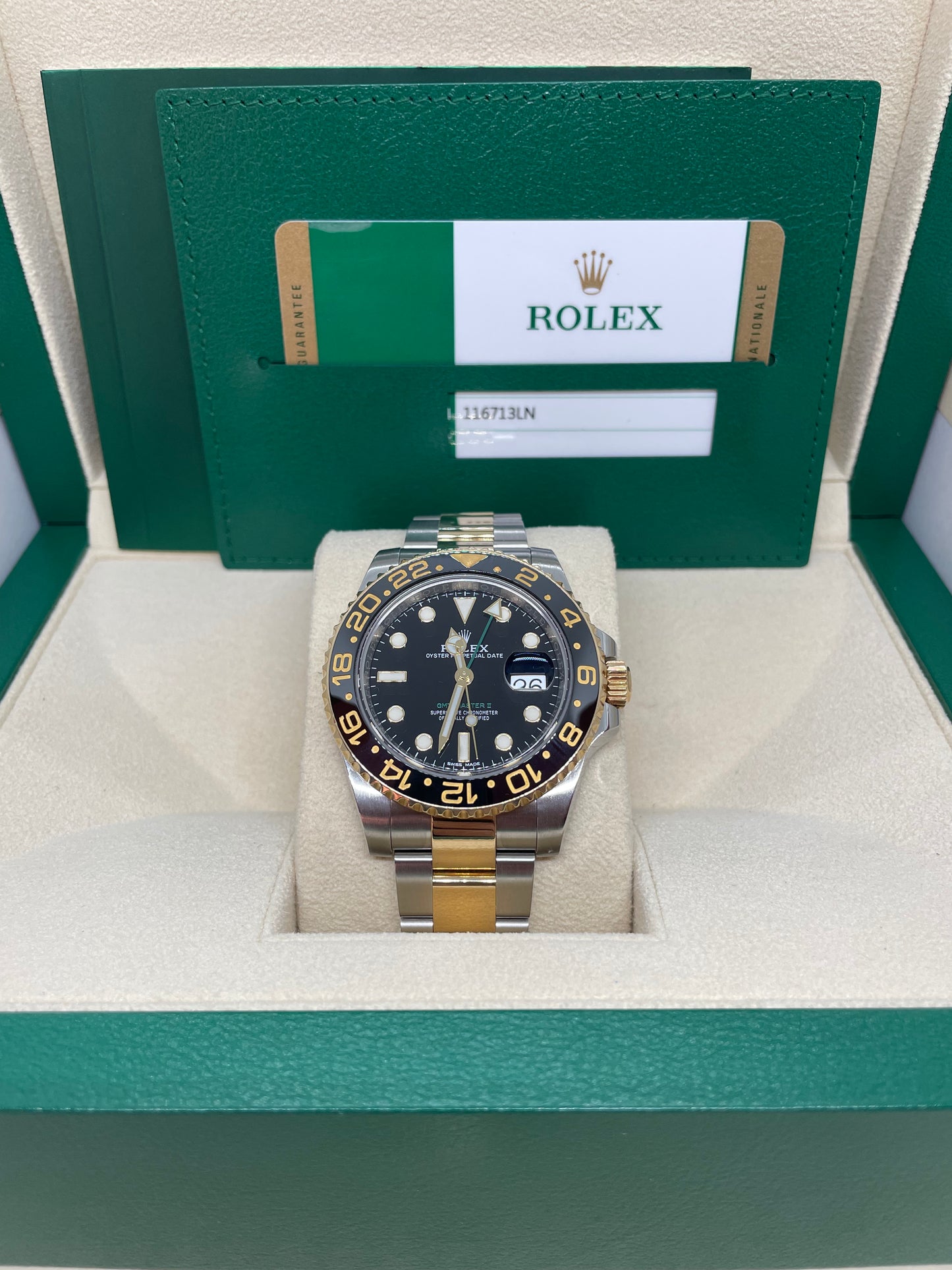 ROLEX GMT MASTER II 116713LN ANNO 2017