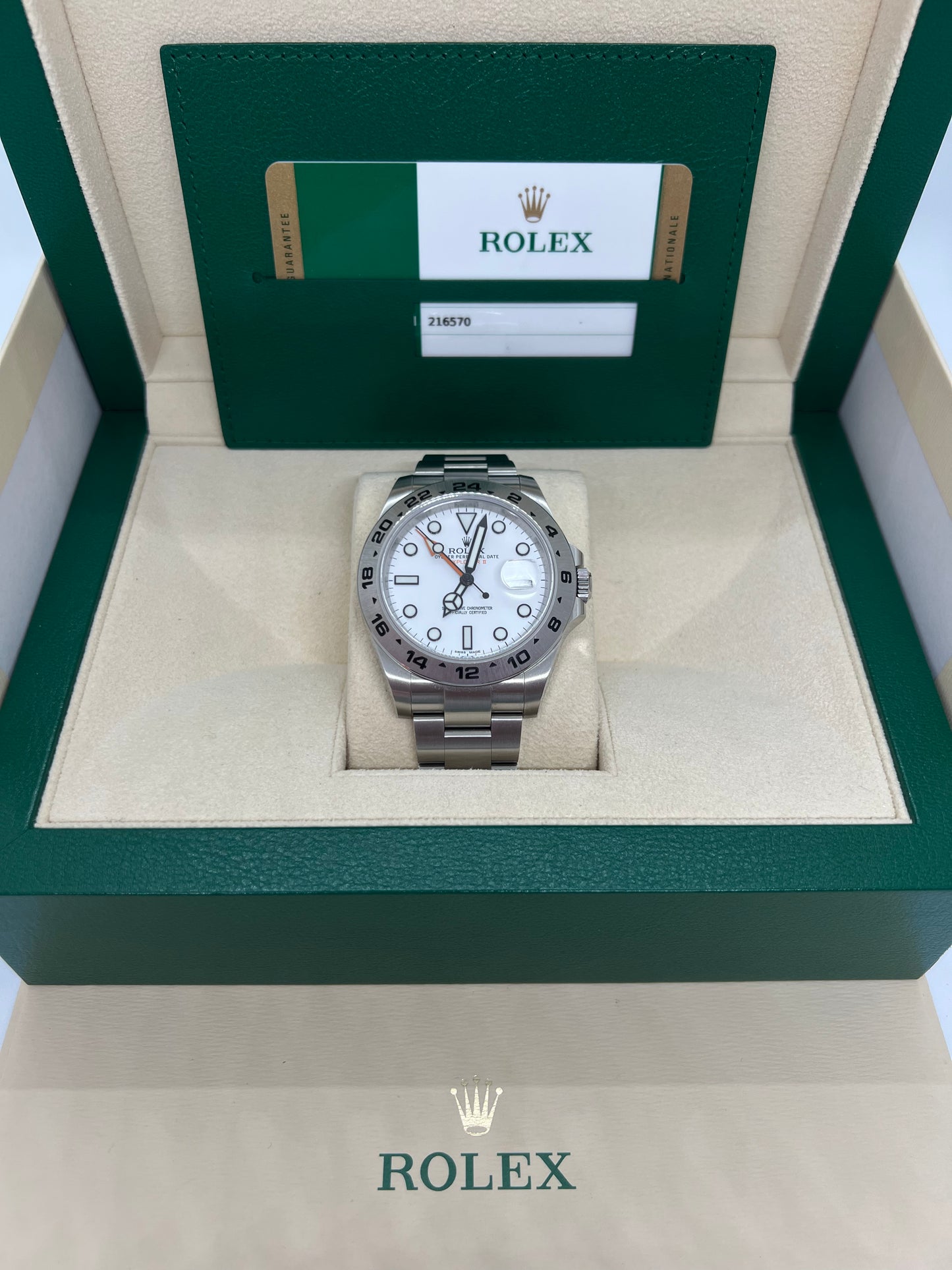 ROLEX EXPLORER II 216570 ANNO 2016