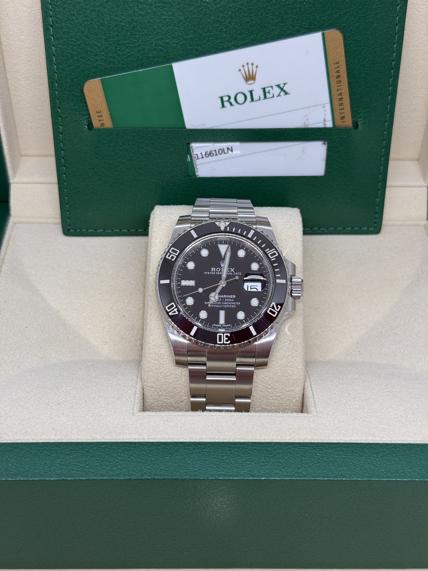 ROLEX SUBMARINER 116610LN ANNO 2018
