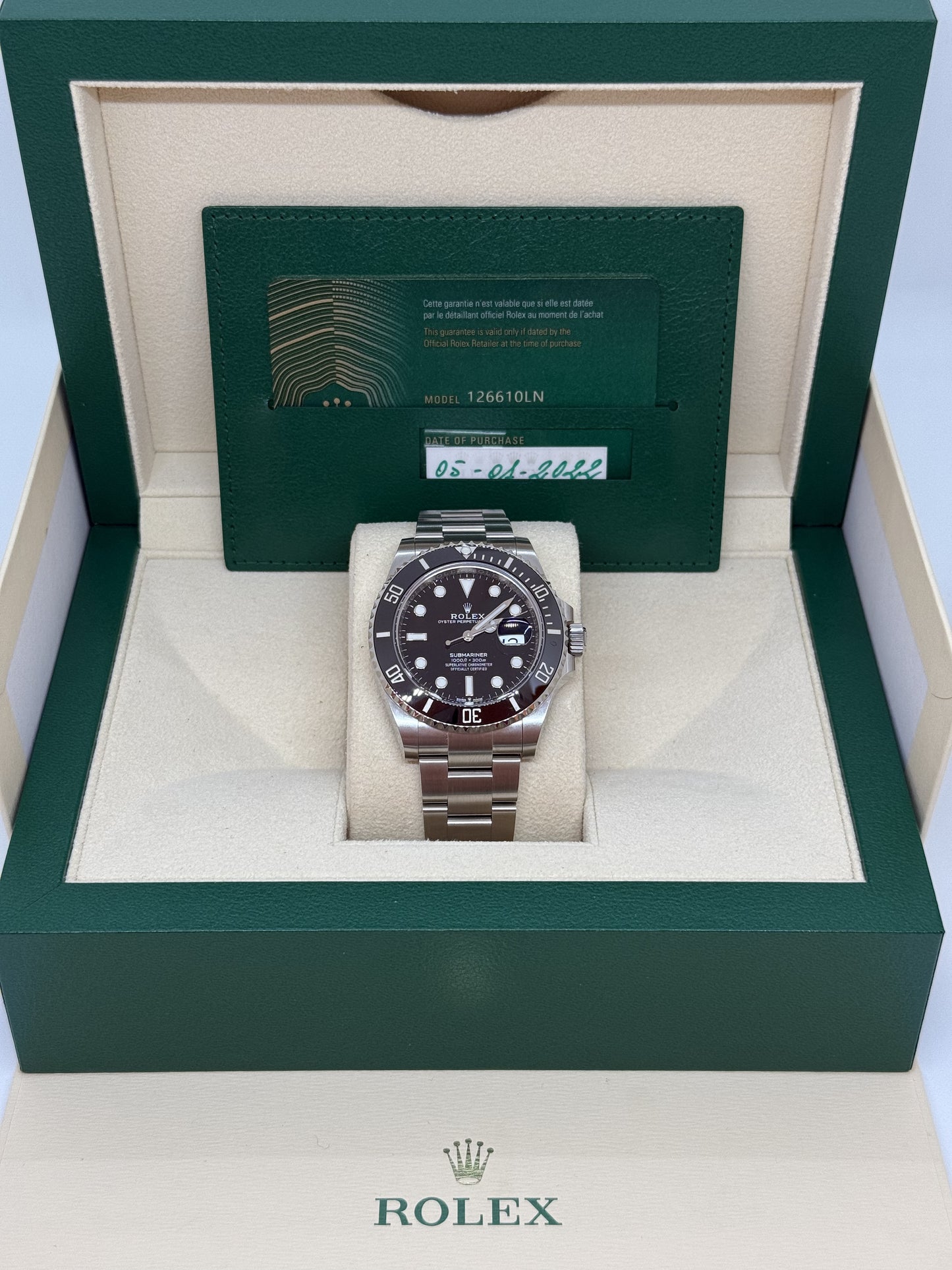 ROLEX SUBMARINER 126610LN ANNO 2022