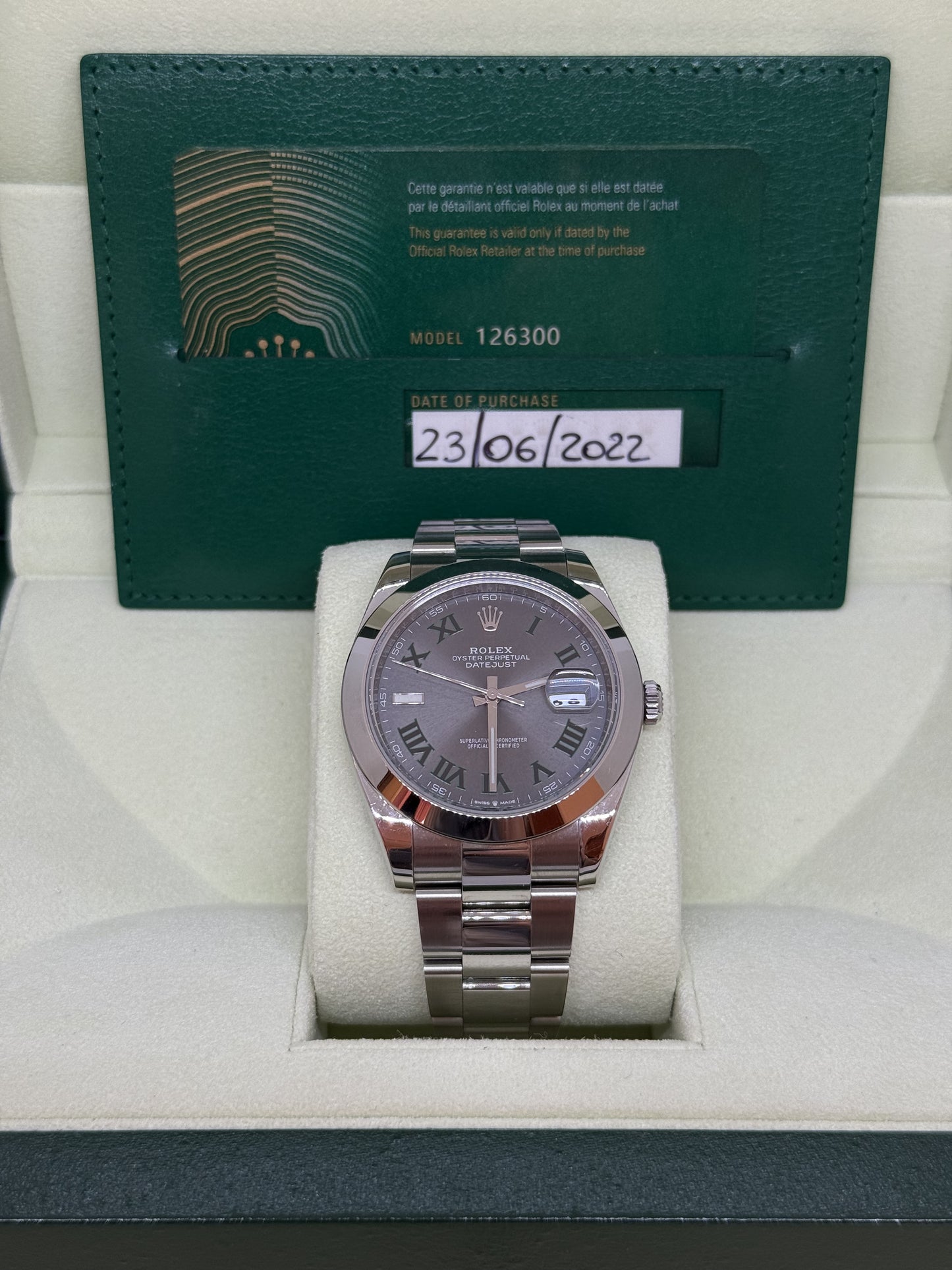 ROLEX DATEJUST 126300 ANNO 2022